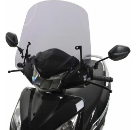 Resim GP Kompozit Honda Activa 2023-2026 Uyumlu Kısa Ön Cam Füme 44 cm 