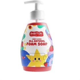 Resim Babyton Doğal Çilekli Köpük Sabun 350 ml 