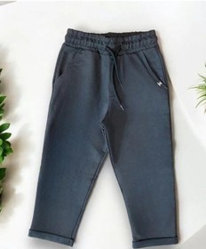 Resim Zekids Erkek Çocuk Basic Pamuklu Eşofman Alt-14201 Füme 