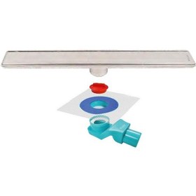 Resim Sukar Line 6 Plain 30 cm Izgaralı Krom Duş Kanalı 1156-1033000-01 