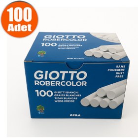 Resim Giotto Robercolor Beyaz Tozsuz Tebeşir 100'lü Paket 
