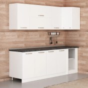Resim Minar 240CM Köşe Mutfak Dolabı - Beyaz K240-B2 