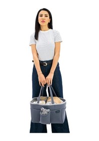 Resim Çok Gözlü Fonksiyonel Anne Organizer Bebek Bakım Çantası Gri 