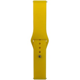Resim Xiaomi Amazfit Pace Band Serisi 22mm Klasik Kordon Silikon Strap Kayış-Sarı 