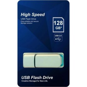 Resim Elba Flash Bellek 128 Gb Plastik Beyaz-Mavi 2.0 Usb 