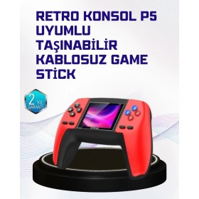 Resim Ronanna P5 Retro Oyun Konsolu | Ergonomik Tasarım, Taşınabilir 