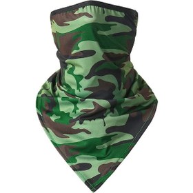 Resim Butu Uv Korumalı Açık Hava Boyun Körüğü Ordu Yeşili Kamuflaj 