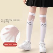 Resim 1 Çift/2 Çift/3 Çift İlkbahar ve Yaz Genç Kızlar Uzun Tüp Çoraplar Beyaz Okul Üniforması Uzun Tüp Çoraplar İnce Stil 