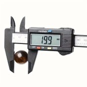 Resim 6 İnç Profesyonel LCD Dijital Verniyer Kaliper - Büyük Ekranlı Hassas Ölçüm Aracı, Siyah Plastik Gövde ve Endüstriyel Kullanım için Kolay Okunur İnç/Milimetre Ölçek, Kaliper Ölçüm Aracı 
