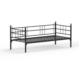 Resim Unimet Soho Daybed Tek Kişilik Sedir Metal Karyola Siyah 