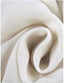 Resim Pilesiz Düz Keten Tül Perde Ekru 230 x 260 