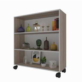 Resim Kenzlife Kitaplık Beril 108x090x020 Crd Tekerlekli Mutfak Dolabı 
