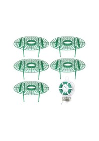 Resim Kosona 5 Adet Çilek Ve Sebze Yetiştirme Ayağı - Nemli Topraktan Koruma, Hava Dolaşımı Artırma, 20m Bağlama Bandı İle Tam Set 