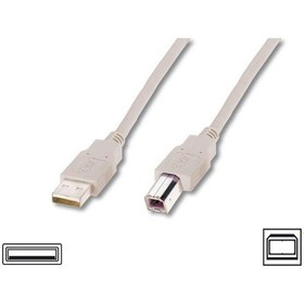 Resim Digitus Ak-300102-030-E 3 0M Usb 2 0 Kablo Beyaz 