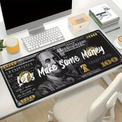 Resim Bir adet, "Parayı Çok Kazanalım" Dolar Soyut Sanat Fare Pedini, Büyük Soyut Sanat Oyun Fare Pedini, E-Spor Ofis Klavye Pedini, Bilgisayar Fare Pedini. 
