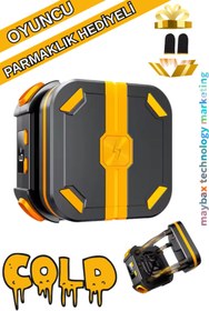 Resim Maybax Manyetik Oyun Soğutucu, Pubg Için Powerbankli Kablosuz Radyatör Fan Telefon Soğutucu 