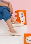 Resim Surpie Shoes Inci Detaylı Çocuk Babet - Incili Babet - Ortopedik Çocuk Babet 