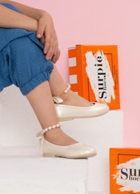 Resim Surpie Shoes Inci Detaylı Çocuk Babet - Incili Babet - Ortopedik Çocuk Babet 