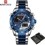 Resim Hanyang Sbebe Kutusu Navıforce Lüks Marka Erkek Kol Saati Askeri Dijital Spor Saatler Adam Için Çelik Kayış Kuvars Saat Erkek Relogio Masculino (Yurt Dışından) 