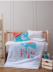Resim Cotton Box Bebek Nevresim Takımı Sailor Mavi 