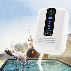 Resim Entegre Balık Tankı Aerator, CO2 Dispenser ile Sessiz Otomatik Akvaryum Hava Pompası, Pil-İletimli/USB Çift Kullanım, Lityum Pil, Su Hayvanları, Balık Pompaları ve Filtreler için 