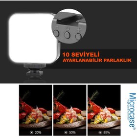 Resim Microcase Şarjlı Ürün Çekim Işığı Rgb Softbox Fotoğraf Stüdyo Aydınlatması Cep Ledi - Al2890 