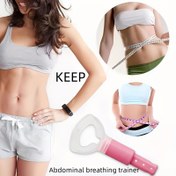 Resim 1 adet Yetişkin Karın Nefes Alıştırması - ABS Malzeme, Elektriksiz 3-Aşamalı Diyafram Egzersizi için Çekirdek Gücü ve Fitness Antrenmanı, Pil Gerekmez, Karışık Renkler, Çekirdek Gücü Antrenmanı | Taşınabilir Fitness Cihazı | Elektriksiz Antrenör 