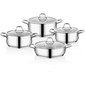 Resim Kahramanlar Yağmur İndüksiyon Tabanlı 8 Parça Tencere Seti 