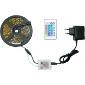 Resim Smyrna Rgb Şerit LED Seti Adaptörlü ve Uzaktan Kumandalı 