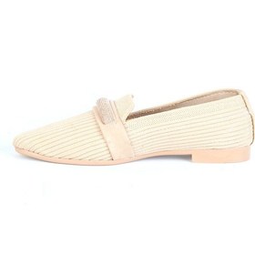 Resim Moda Ayakkabı 254 Kadın Günlük Babet Ayakkabı - Mds00820-krem-40 Krem 