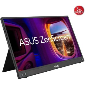 Resim Asus Zenscreen MB16AHV 15.6 IPS 1920X1080 5ms 60Hz 250CD Usb-C 3yıl Mat Ekran, Usb-C To A Adaptor, Düşük Mavi Işık, Antıbakteriyal Kaplama Taşınabilir USB Monıtor 