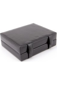 Resim Onywatch 6'lı Italya Menşeli Deri Saat Kutusu Watch Box 