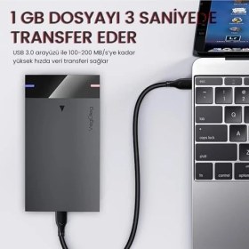 Resim Vuralsin38 USB 3.0 Micro B Şarj ve Data HDD Kablosu 50 cm 