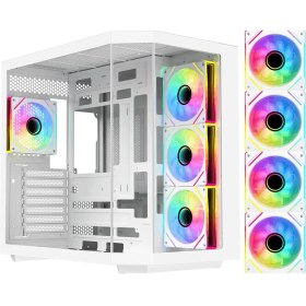 Resim Eternal Power Pro X Aqua White RGB Fanlı Oyuncu Bilgisayar Kasası 