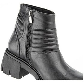 Resim Muya Keiih 6 Nokta Anatomik Taban Topuk Dikeni Hakiki Deri Kadın Bot Siyah 