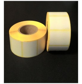 Resim 60x80 Kuşe Barkod Etiket 1 Rulo 250 Sarım 