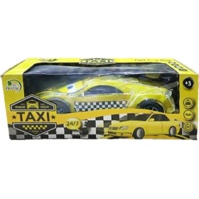 Resim Aspartam Kutulu Pilli Işıklı Sesli Müzikli Oyuncak Araba Taksi 