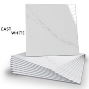 Resim 40 Adet Mermer Efektli Kendinden Yapışkan Faux Fayans Sticker'ları, Su Geçirmez PVC, Yıkabilir Duvar Sıkıştırmaları, Doğru Karşılaştırma Soyma ve Yapıştırma için Mutfak ve Banyo 