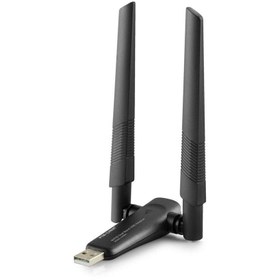 Resim Skygo Usb Wıfı Adaptor 2.4Ghz&5Ghz Aıc8800D Ax1800 Wifi6 Siyah UAX04 