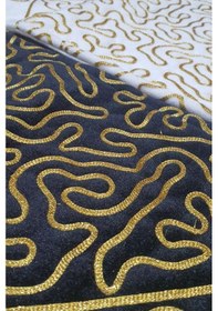 Resim Çeyizdiyarı Sevgi Kadife 2'li Seccade Takımı Altın Altın 