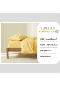 Resim Prime Sleeks %100 Pamuk Yastık Kılıfı 2 Adet - Sarı - 50x70cm Sarı 