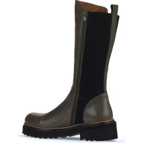 Resim Bueno Shoes Haki Deri Kadın Düz Çizme 01WT0803 01WT0803 