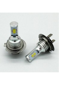 Resim Lemestar H7 Oto Motosiklet Led Far Ampülü 55w 4000lümen 6000k Beyaz Işık 12-24v 4 Adet Yüksek/düşük Far, Sis Farı 