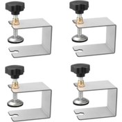 Resim Lemestar Paslanmaz Çelik G Şekilli Çekmece Sabitleyici - 4 Adet Hızlı Montaj Klipsi 