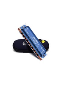 Resim Easttop 10 Delik Blues Diatonic Ağız Mızıkası Blue 