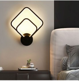 Resim İç İçe Kare Plafonyer Beyaz Işık Ultra Power Avize Aplik Avizej 