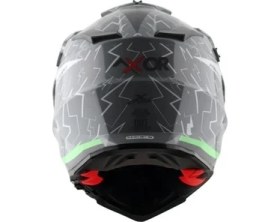Resim Axor X-Cross Nardo Gri Vizörlü Full Face Kapalı Cross Kask 