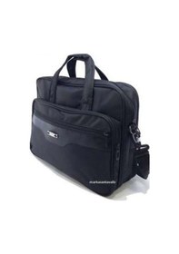 Resim Markacantavaliz Evrak Çantası Laptop Çantası Notebook Çantası Çok Gözlü Kumaş Siyah 