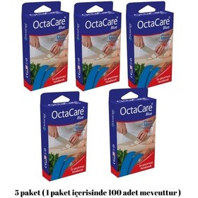 Resim Medikaltec 5 Paket Mavi Yara Mavi Yara Bandı Su Geçirmez Dedektör Duyarlı 