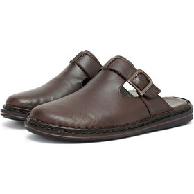 Resim Ducavelli Mistra Hakiki Deri Erkek Terliği - Hakiki Deri Terlik - Ortopedik Taban Terlik - Hafif Deri Terlik 